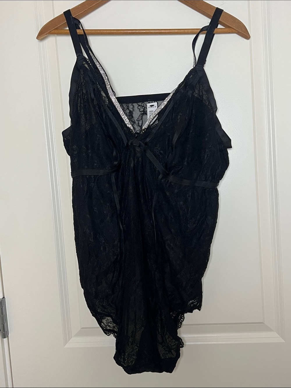 Torrid Black Lace Bodysuit Size 4 (4X/26) New with Tags